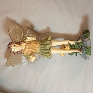 Large 12" Vintage Resin Fairy Garden Statue